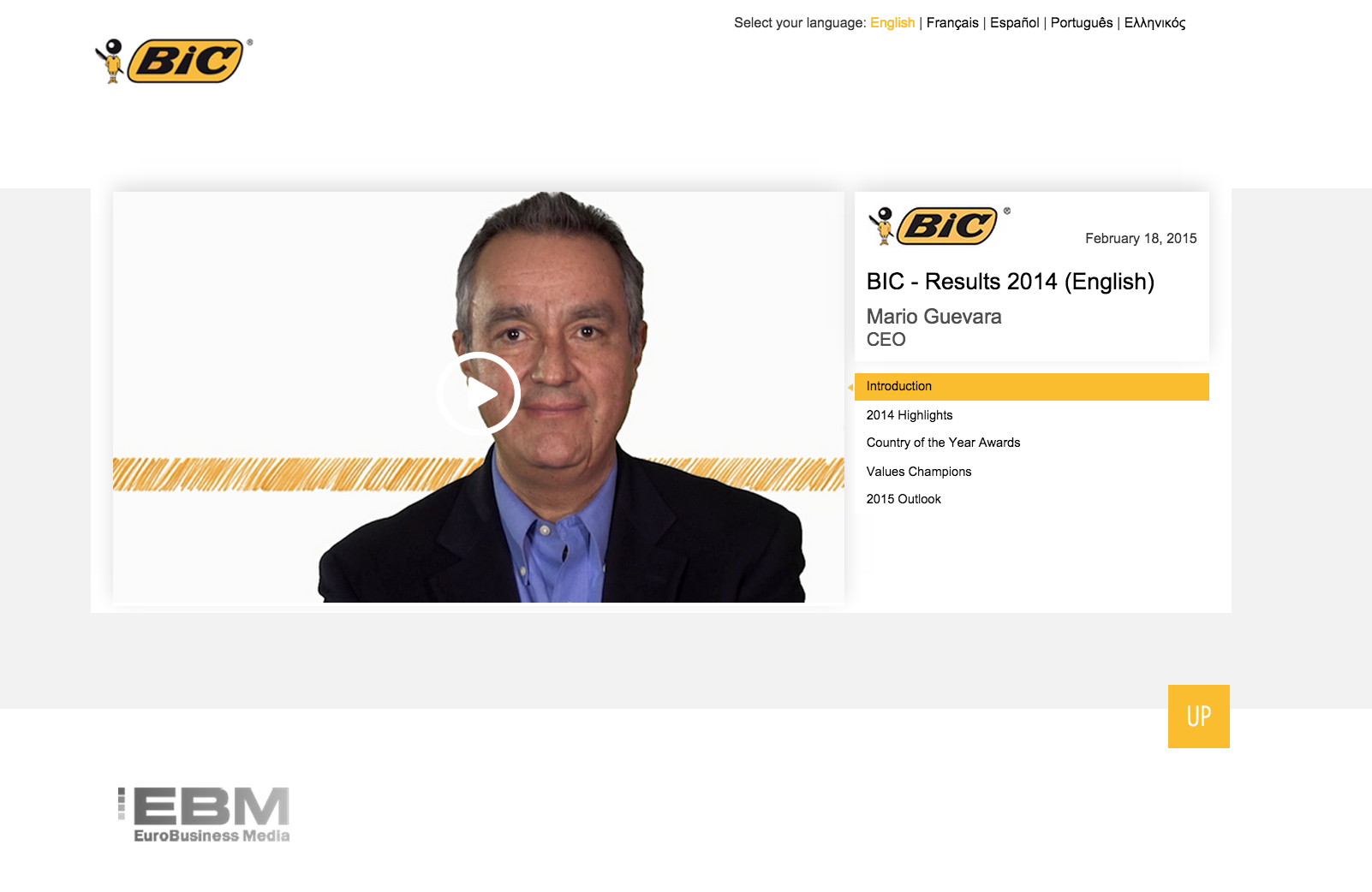 BIC’s 2014 Results Internal Video