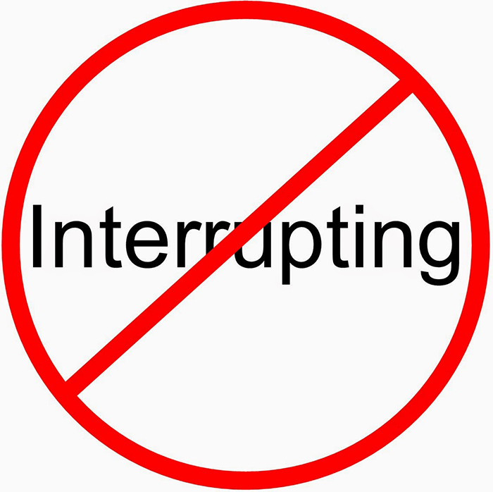 How to stop “conversation interruptus”